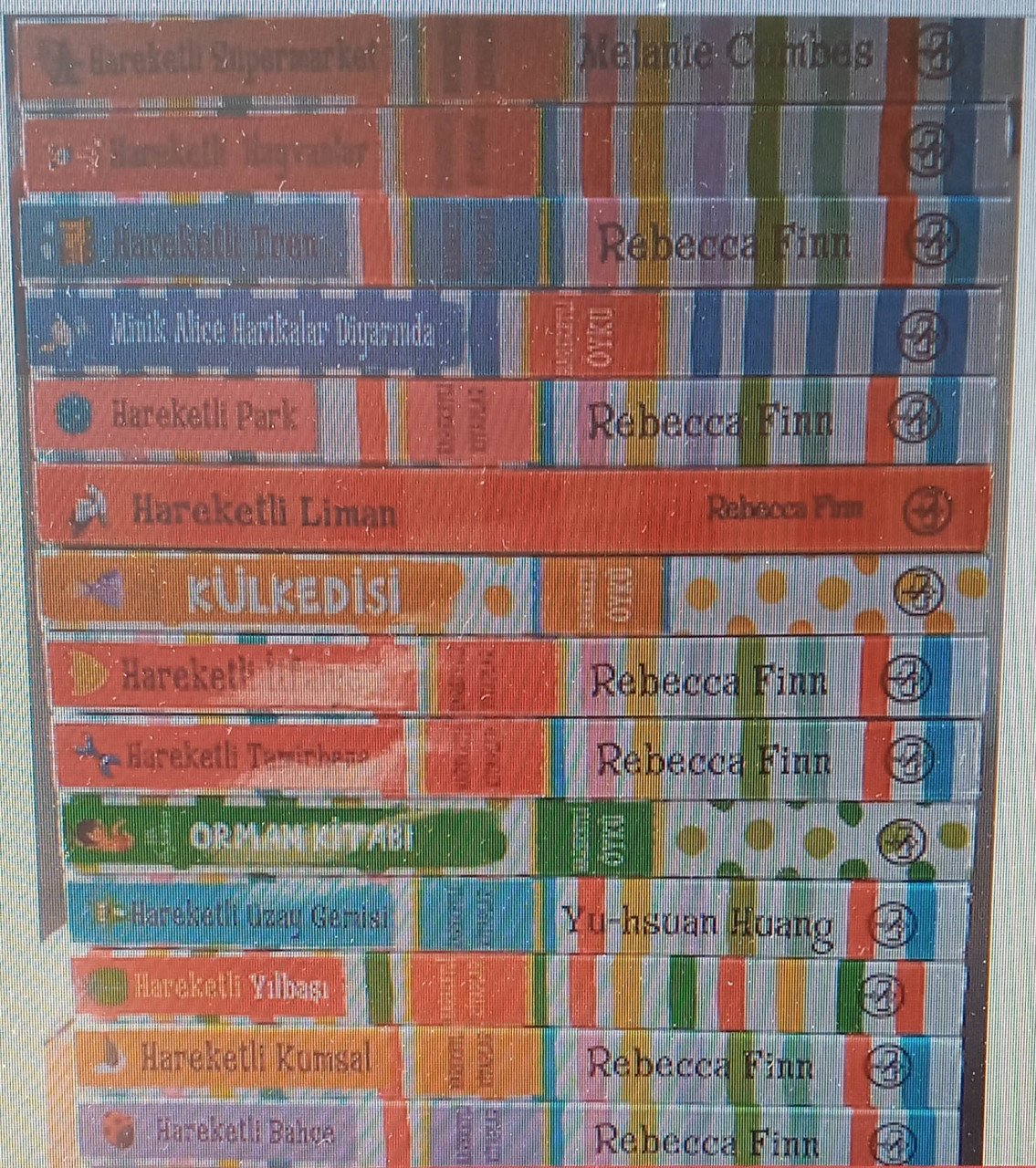 Hareketli Kitaplar Seti (15 KİTAP)