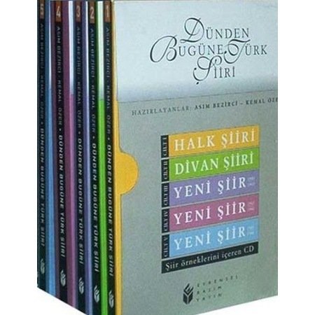 Dünden Bugüne Türk Şiiri (5 Cilt Takım +1 Cd)