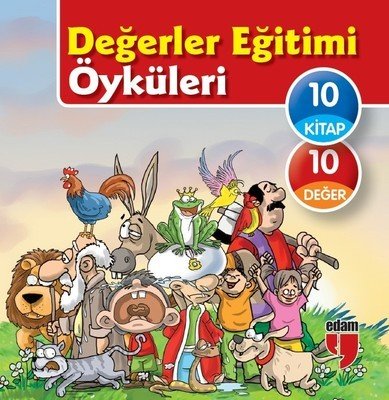 Değerler Eğitimi Öyküleri Seti-10 Kitap Takım-Büyük Boy